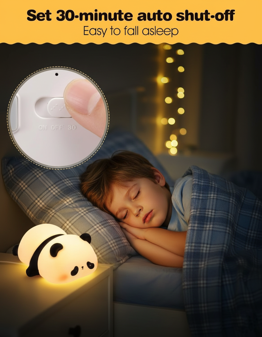 CuddleLotl™ Silicone Night Light – Tap to Glow