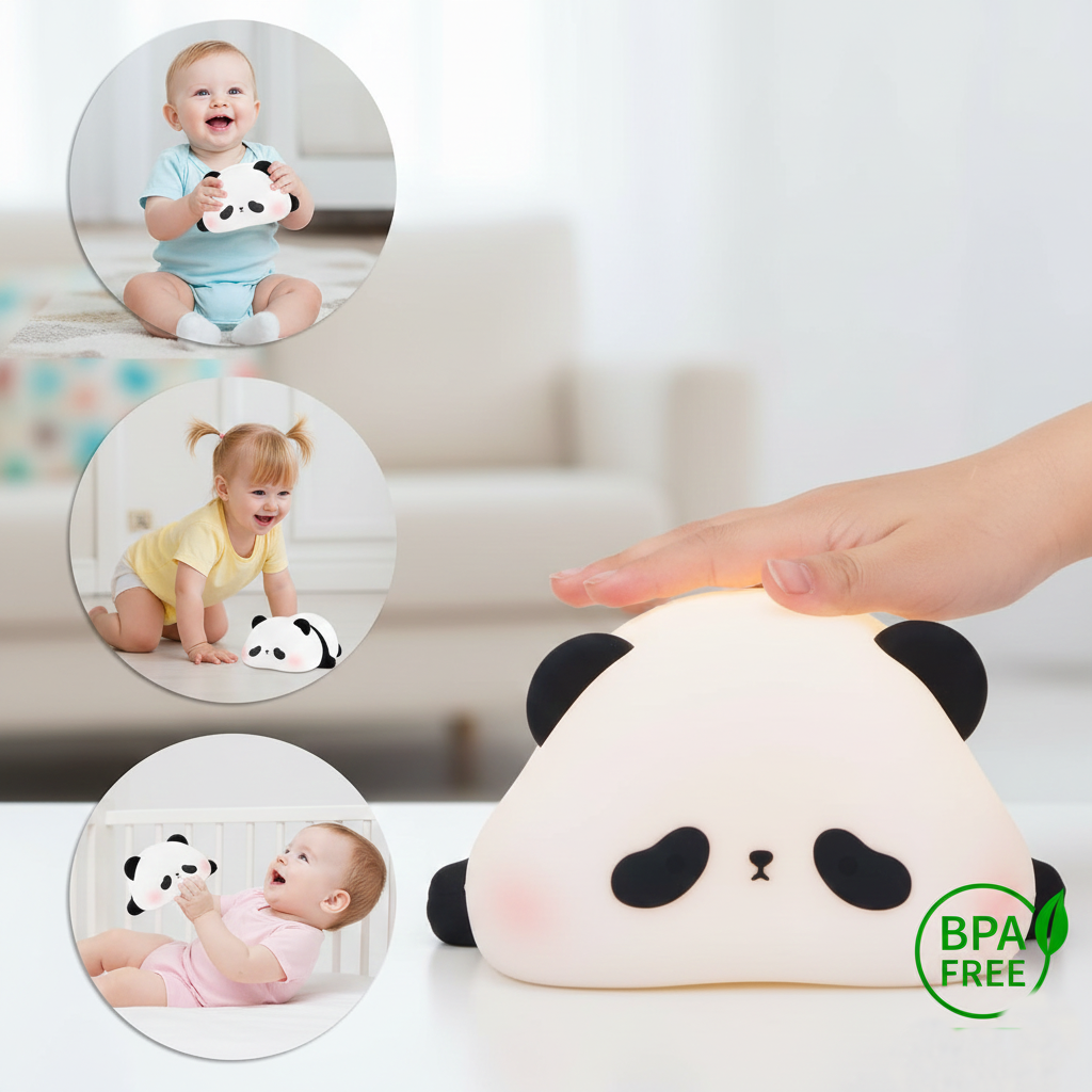 CuddleLotl™ Silicone Night Light – Tap to Glow