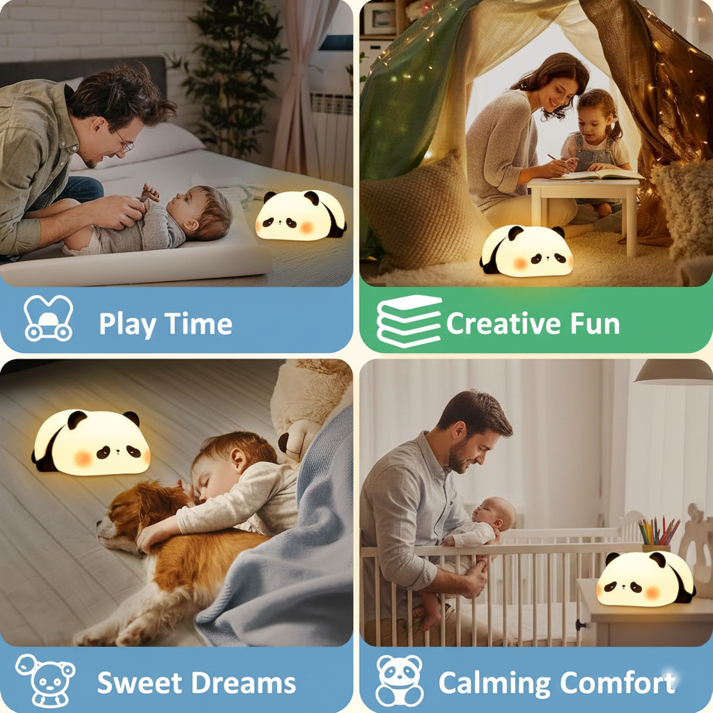 CuddleLotl™ Silicone Night Light – Tap to Glow