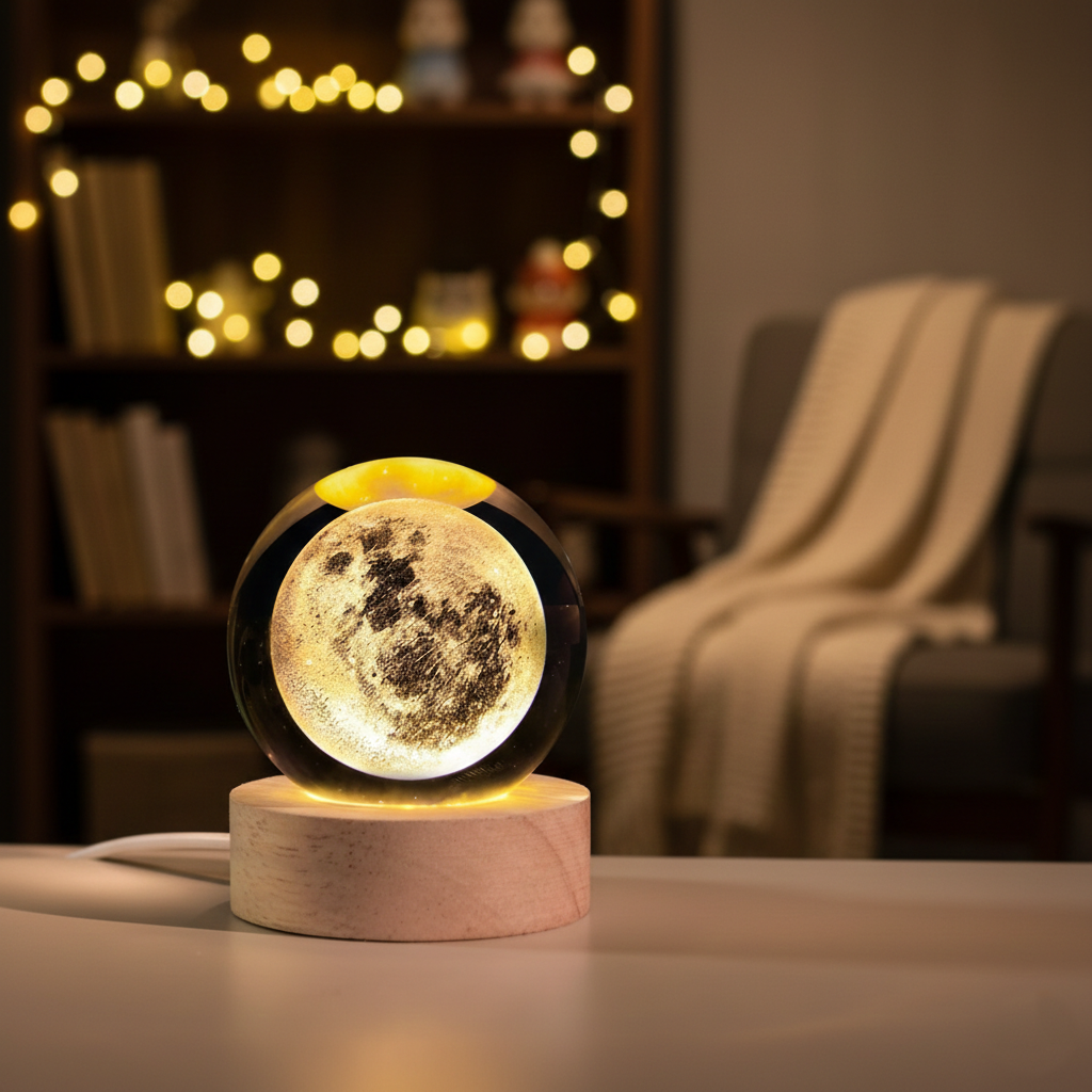 3D Crystal Lamp Ball(Assorted Design)